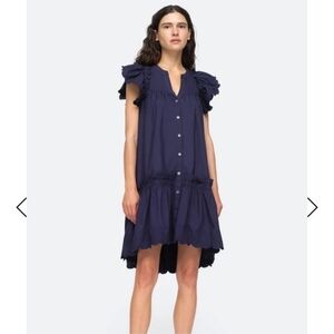 SEA New York Heidi heart mini tunic dress